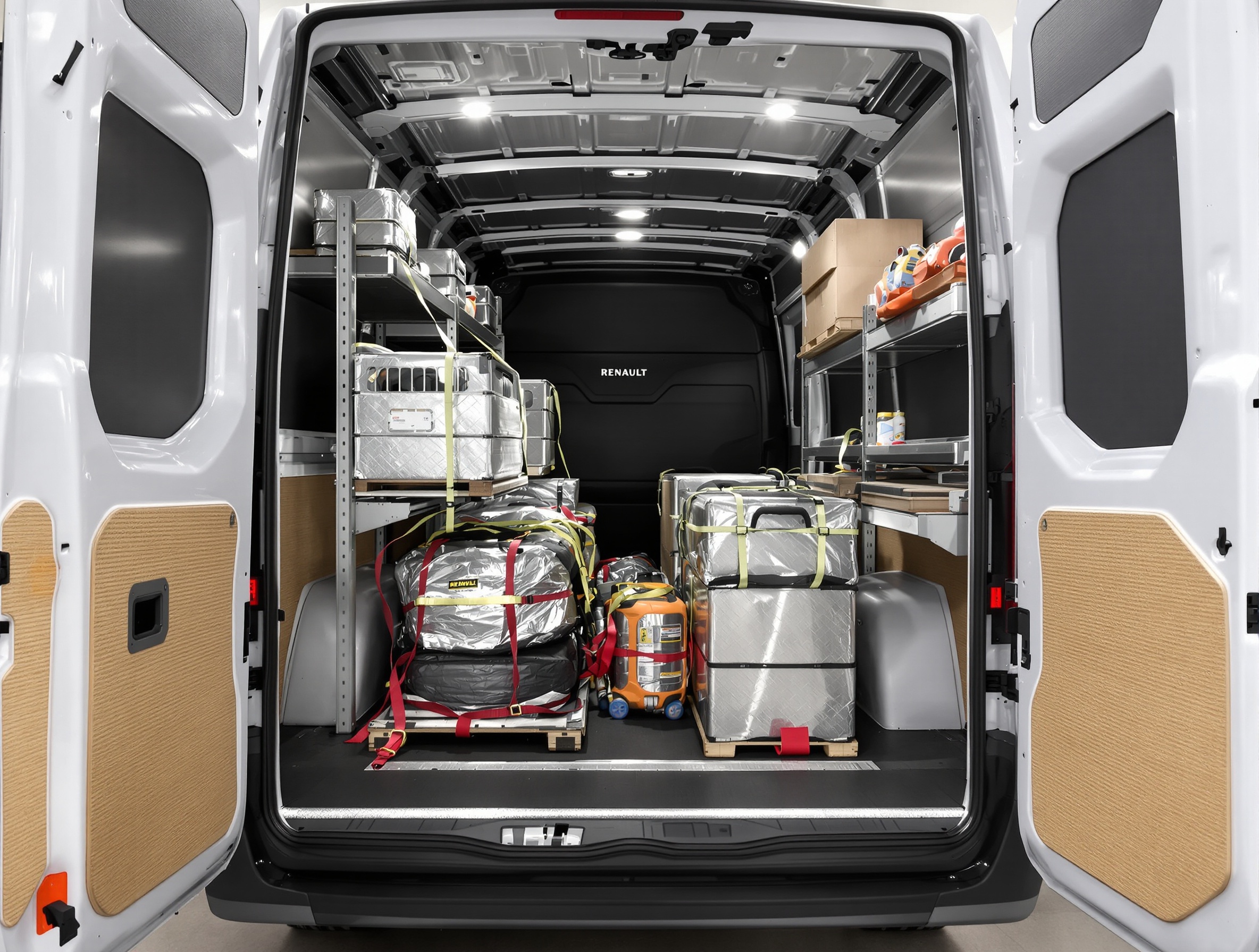 Répartition sécurisée du chargement dans un utilitaire Renault