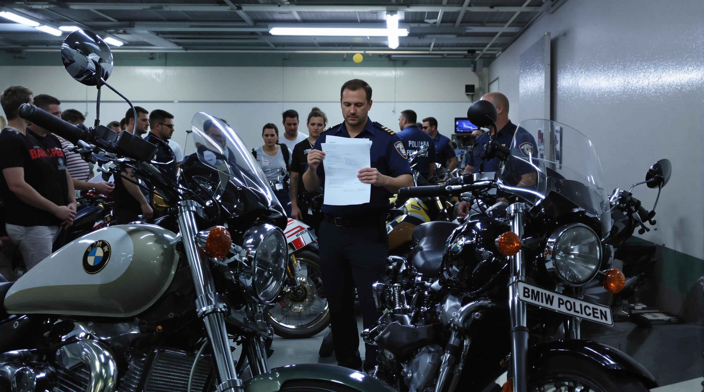 Salle vente moto commissariat Yamaha BMW saisies