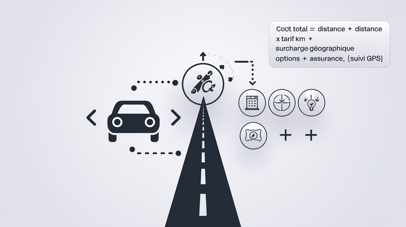 Formule calcul coût transport voiture schéma explicatif