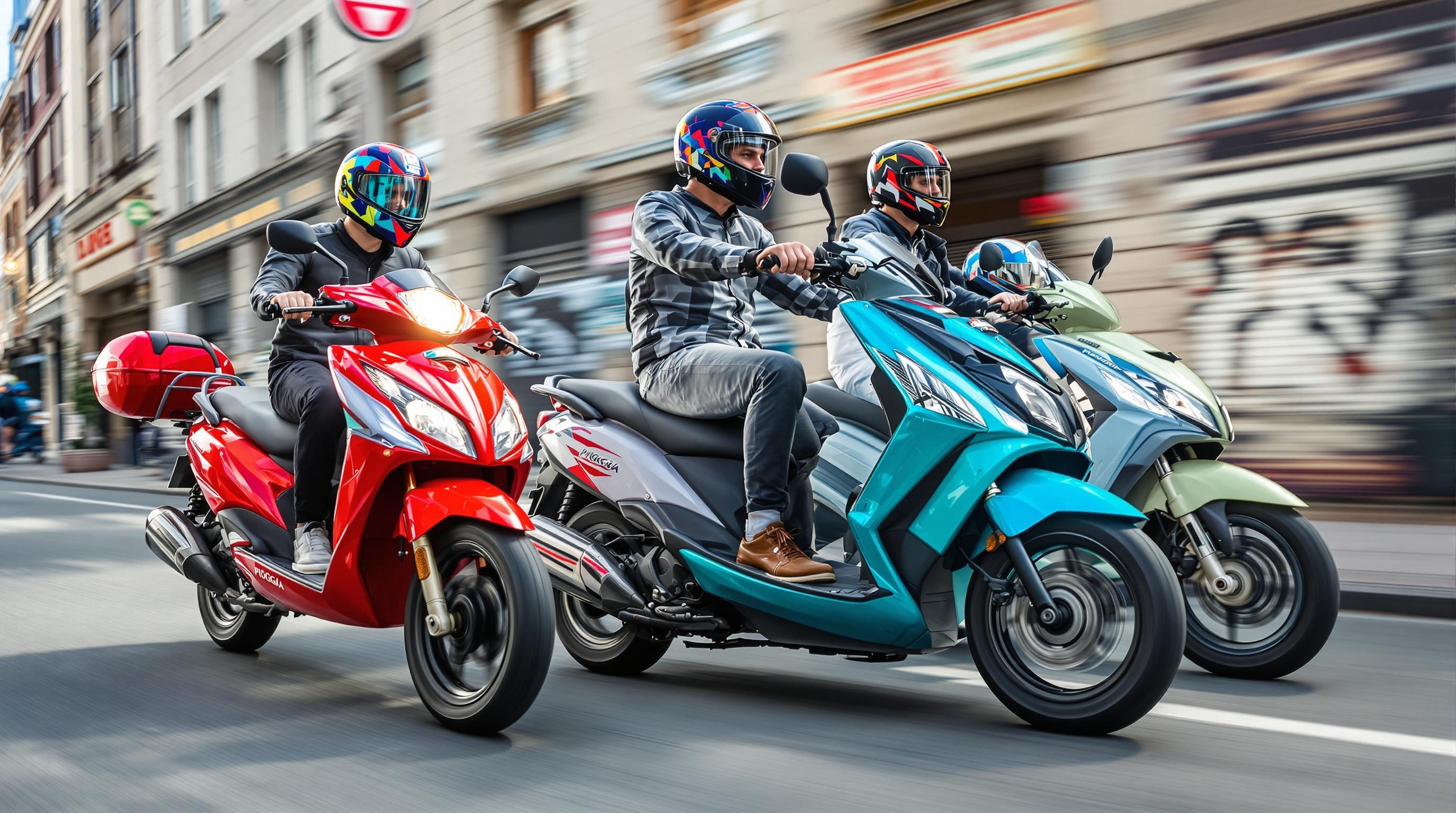 Scooter Piaggio Medley Liberty Beverly en milieu urbain