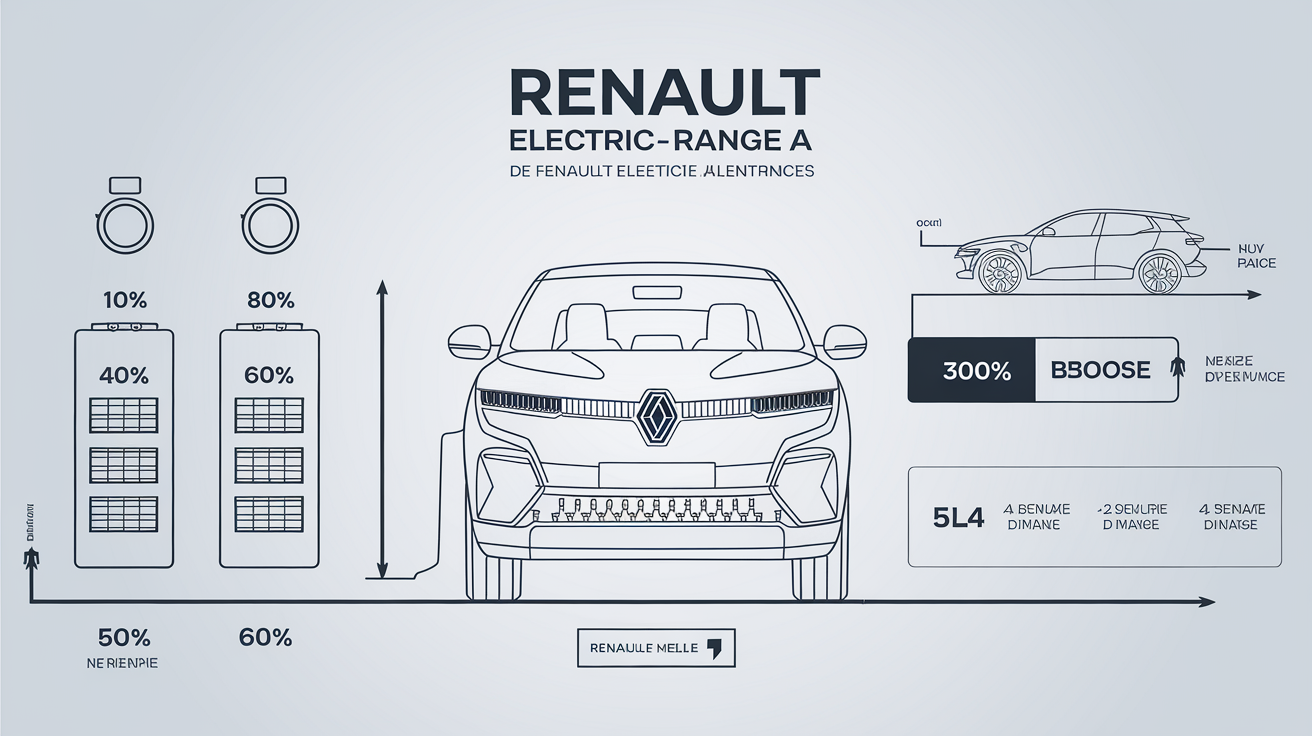 Tableau comparatif de l'autonomie selon le SOH pour un véhicule électrique Renault