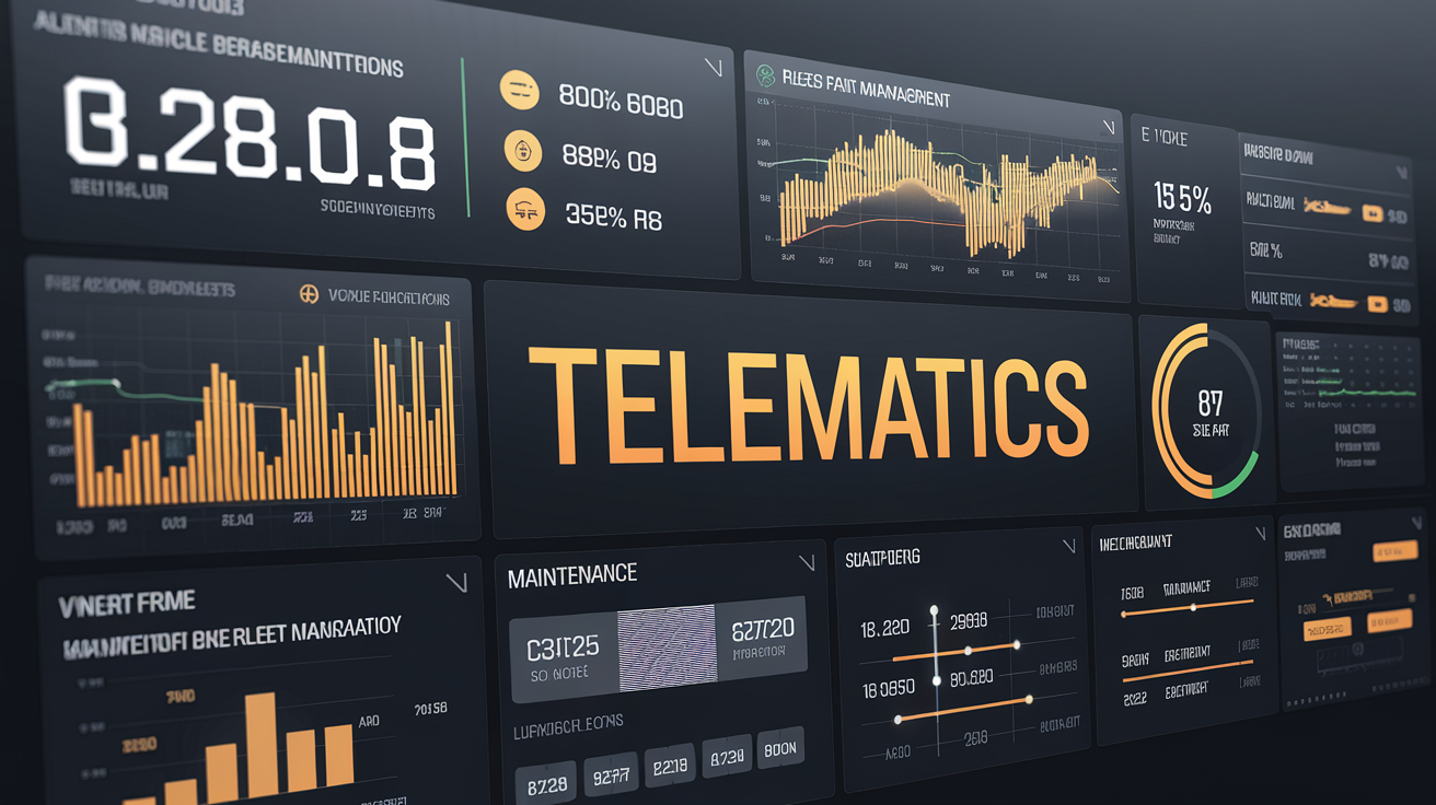 Tableau de bord télématique moderne