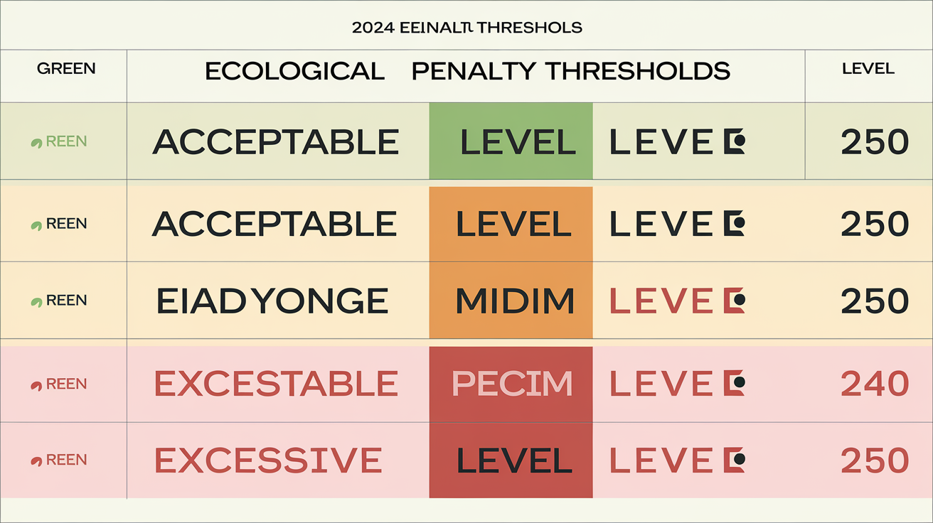 Tableau des seuils de CO2 et poids pour 2024