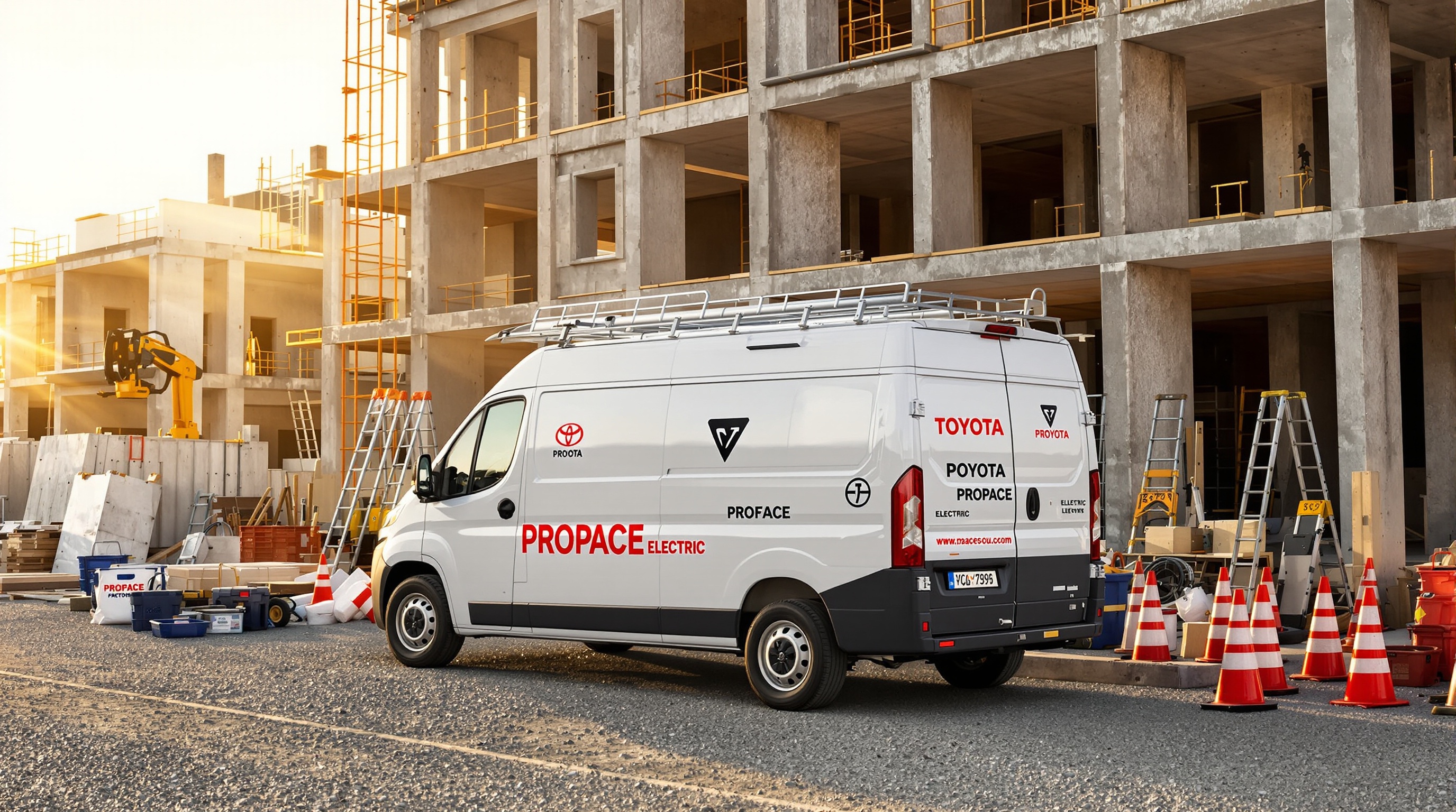 Toyota Proace électrique utilitaire chantier
