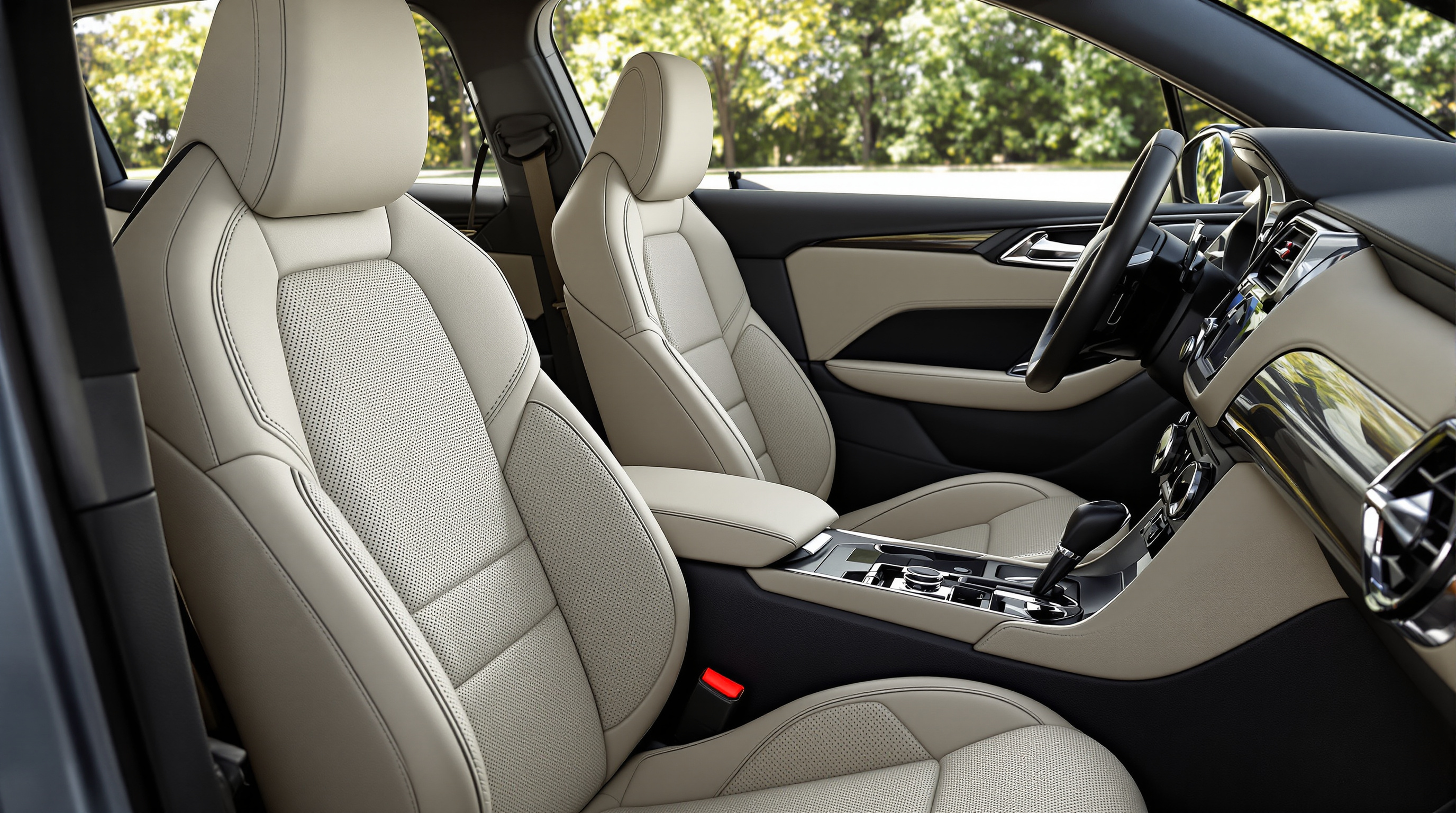 Vue intérieure DS3 Crossback Rivoli sièges cuir Nappa design losange
