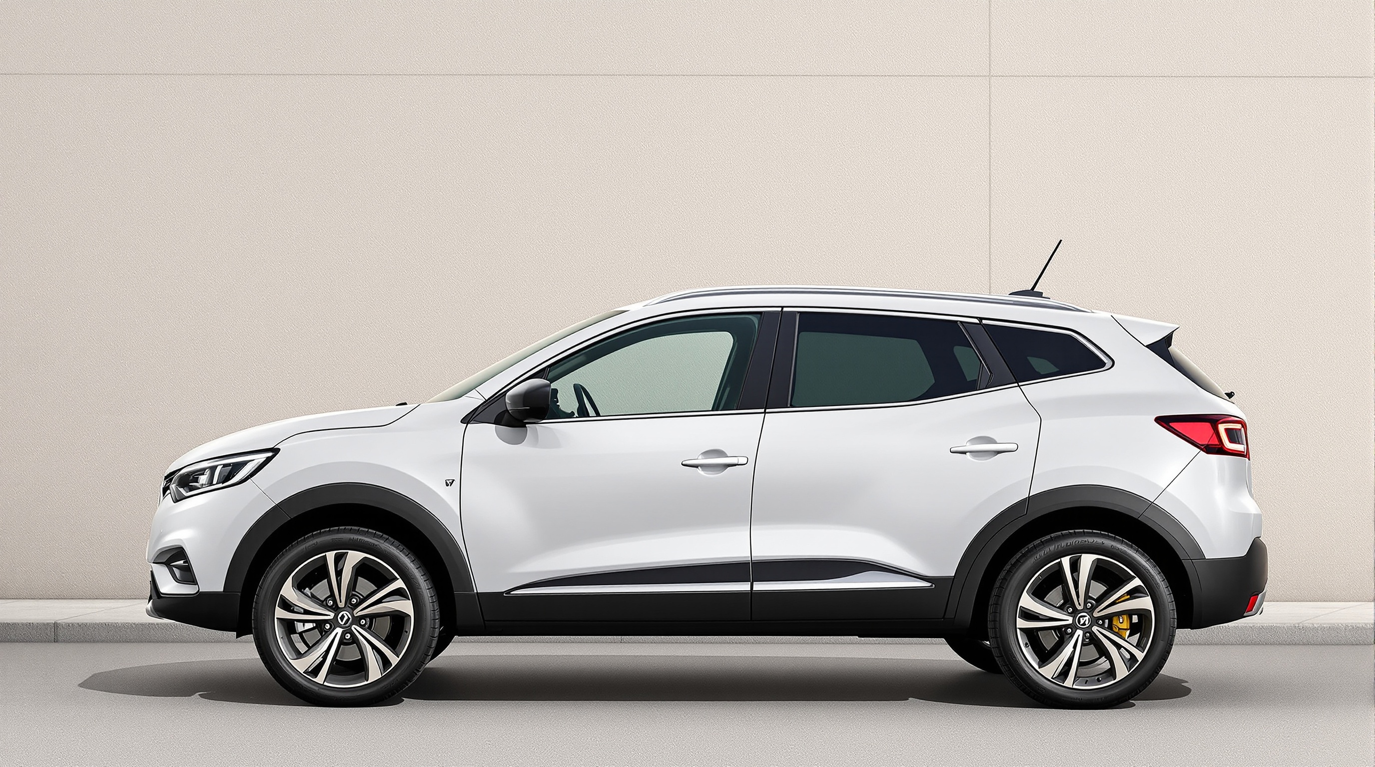 vue latérale Renault Kadjar proportions réelles