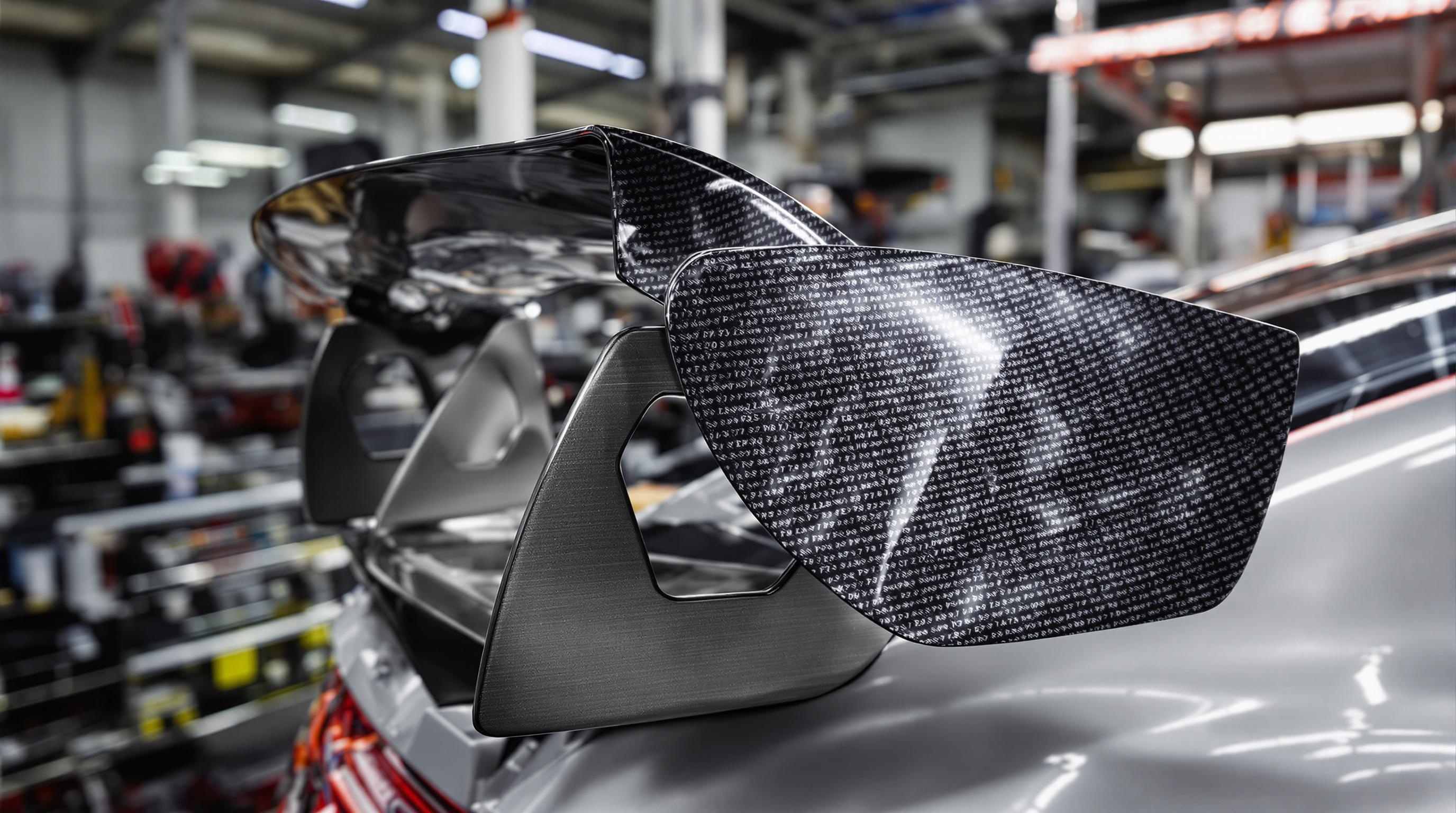 Matériaux PRFC et acier inoxydable utilisés sur la Porsche GT3 RS